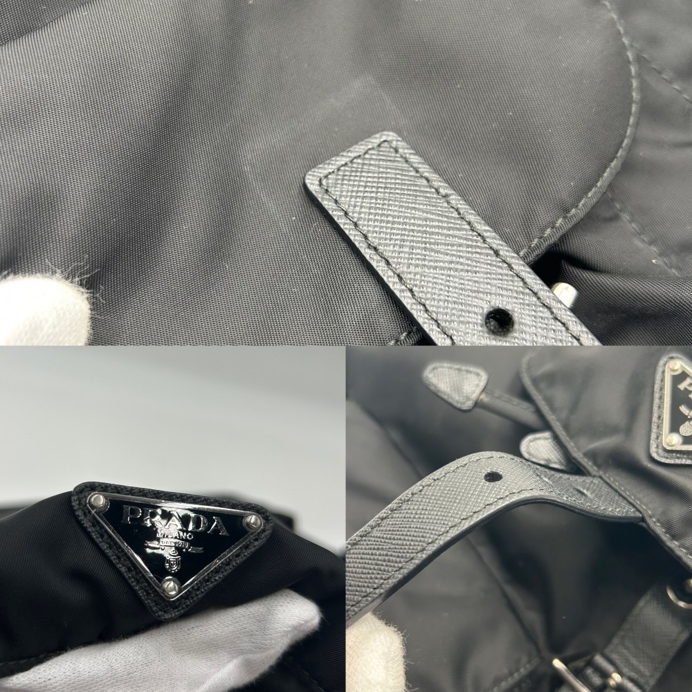 Prada Backpack Medium Re Nylon Triangle Logo Bag … - image 6
